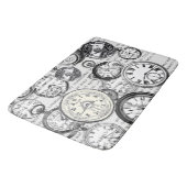 Alice im Wunderland für viktorianische Pocket Watc Badematte (Schrägansicht)