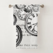 Alice im Wunderland für viktorianische Pocket Watc Badhandtuch Set (Insitu)