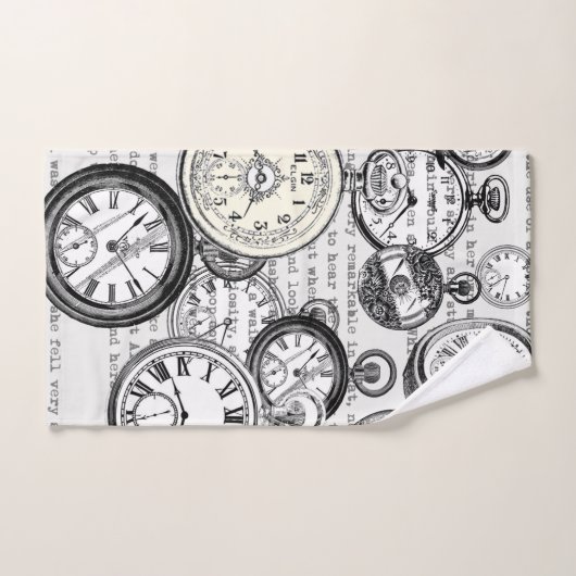 Alice im Wunderland für viktorianische Pocket Watc Badhandtuch Set (Handtuch)