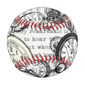 Alice im Wunderland für viktorianische Pocket Watc Baseball (Rückseite)