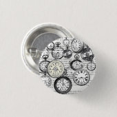 Alice im Wunderland für viktorianische Pocket Watc Button (Vorne & Hinten)