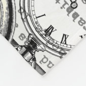 Alice im Wunderland für viktorianische Pocket Watc Fleecedecke (Ecke)