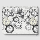 Alice im Wunderland für viktorianische Pocket Watc Gästebuch (Rückseite)