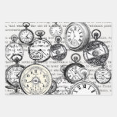 Alice im Wunderland für viktorianische Pocket Watc Geschenkpapier Set (Vorderseite)