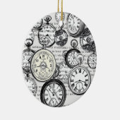 Alice im Wunderland für viktorianische Pocket Watc Keramik Ornament (Rechts)