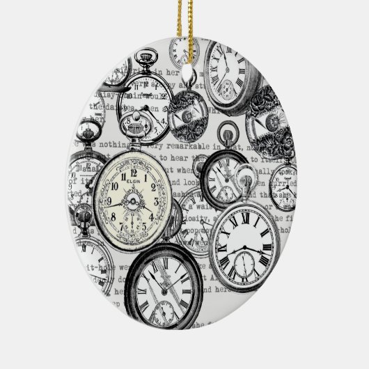 Alice im Wunderland für viktorianische Pocket Watc Keramik Ornament (Rechts)