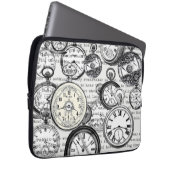 Alice im Wunderland für viktorianische Pocket Watc Laptopschutzhülle (Vorne Rechts)