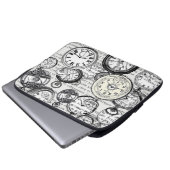 Alice im Wunderland für viktorianische Pocket Watc Laptopschutzhülle (Vorne Knopf)