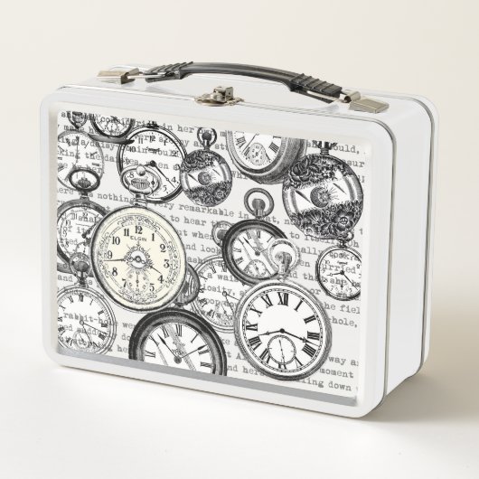 Alice im Wunderland für viktorianische Pocket Watc Metall Brotdose (Vorderseite)