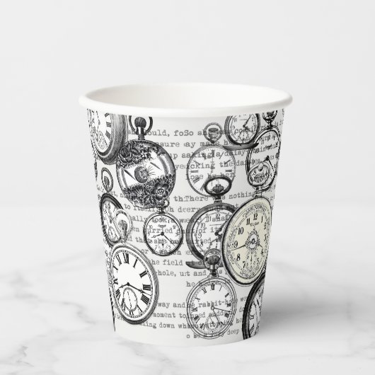 Alice im Wunderland für viktorianische Pocket Watc Pappbecher (Vorderseite)