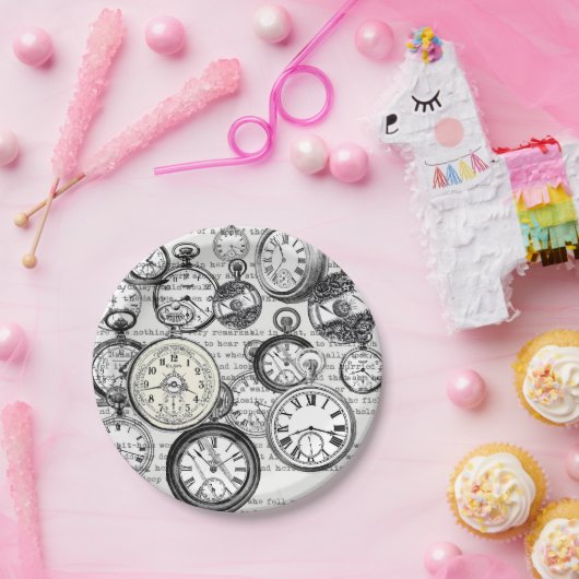 Alice im Wunderland für viktorianische Pocket Watc Pappteller (Party)