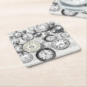 Alice im Wunderland für viktorianische Pocket Watc Rechteckiger Pappuntersetzer (angewinkelt)