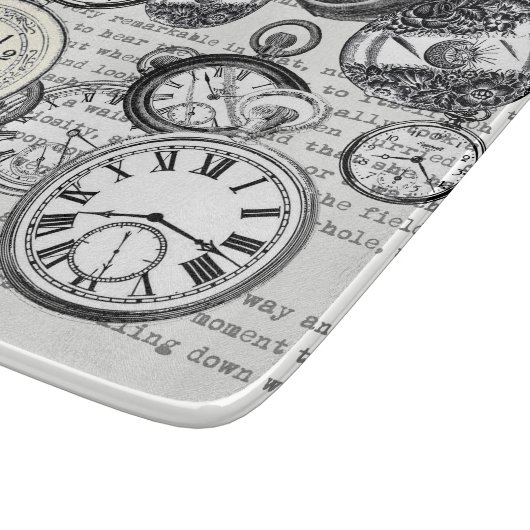 Alice im Wunderland für viktorianische Pocket Watc Schneidebrett (Ecke)