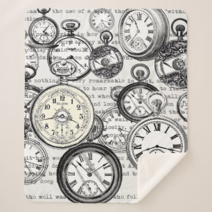 Alice im Wunderland für viktorianische Pocket Watc Sherpadecke