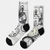 Alice im Wunderland für viktorianische Pocket Watc Socken (Linkes Detail)
