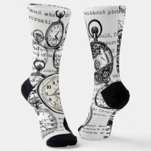 Alice im Wunderland für viktorianische Pocket Watc Socken