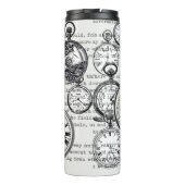 Alice im Wunderland für viktorianische Pocket Watc Thermosbecher (Rückseite)