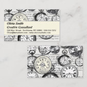 Alice im Wunderland für viktorianische Pocket Watc Visitenkarte (Vorne/Hinten)