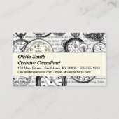 Alice im Wunderland für viktorianische Pocket Watc Visitenkarte (Vorderseite)