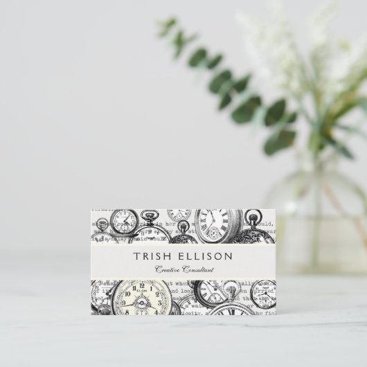 Alice im Wunderland für viktorianische Pocket Watc Visitenkarte (Stehend Vorderseite)