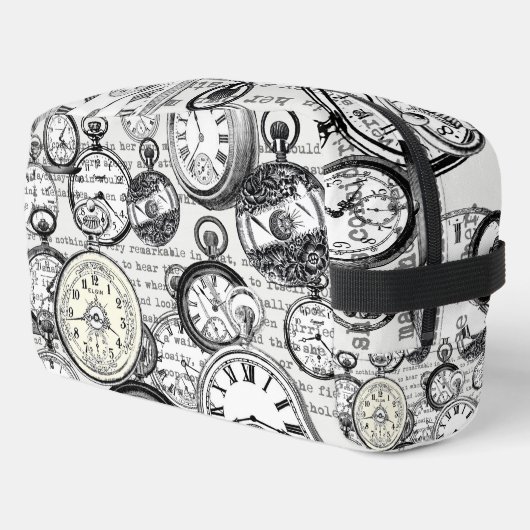 Alice im Wunderland für viktorianische Pocket Watc Waschbeutel (Linke Seite)