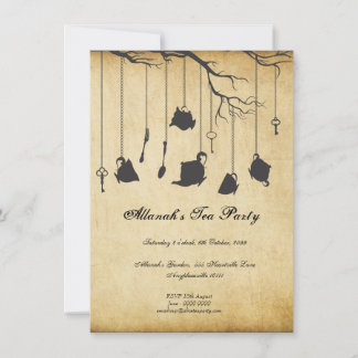 Alice im Wunderland Geburtstag Geburtstag Tee Part Einladung