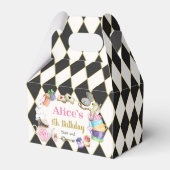 Alice im Wunderland Geburtstag Geschenkschachtel (Rückseite)