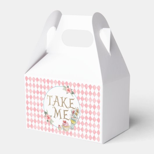 Alice im Wunderland Geburtstag Gönnerschachtel Geschenkschachtel (Rückseite)