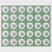 Alice im Wunderland Geburtstag oder sonstige Party Geschenkpapier (Flach)