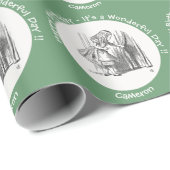 Alice im Wunderland Geburtstag oder sonstige Party Geschenkpapier (Rolleneckpunkt)