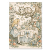 Alice im Wunderland Geburtstag Tischnummer (Rückseite)