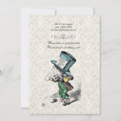 Alice im Wunderland Geburtstag UnBirthday Einladung (Rückseite)