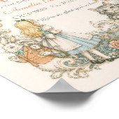 Alice im Wunderland Geburtstags-Willkommensschild Poster (Ecke)