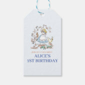 Alice im Wunderland Geburtstagspartei Geschenkanhänger (Vorderseite)