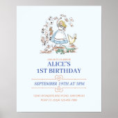 Alice im Wunderland Geburtstagspartei Poster (Vorne)
