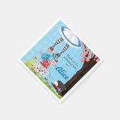 Alice im Wunderland Geburtstagsparty Napkins Serviette (Ecke)
