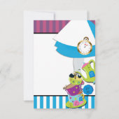 Alice im Wunderland Geburtstagsparty Tischnummer (Rückseite)