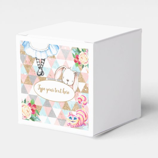 Alice im Wunderland Gefälligkeitsbox Geschenkschachtel (Vorderseite)