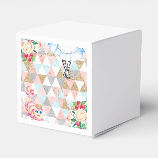 Alice im Wunderland Gefälligkeitsbox Geschenkschachtel (Rückseite)