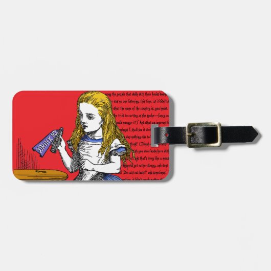Alice im Wunderland Gepäckanhänger (Vorderseite horizontal)
