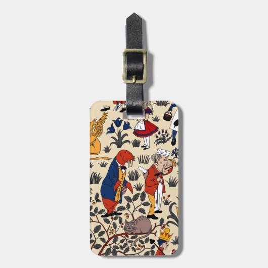 Alice im Wunderland Gepäckanhänger (Vorderseite vertikal)