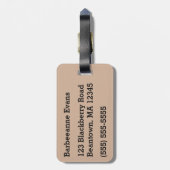 Alice im Wunderland Gepäckanhänger (Rückseite vertikal)