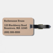 Alice im Wunderland Gepäckanhänger (Rückseite horizontal)