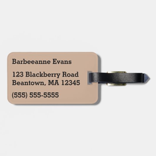 Alice im Wunderland Gepäckanhänger (Rückseite horizontal)