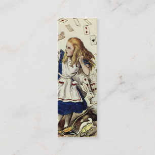 Alice im Wunderland ~ Geschäft und Visitenkarte Telefonnummerkarte