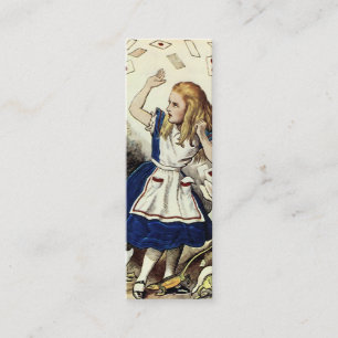 Alice im Wunderland ~ Geschäft und Visitenkarte Telefonnummerkarte
