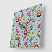 Alice im Wunderland-Geschenk-Mode-Dekor-Gewohnheit Quadratische Wanduhr (Winkel)