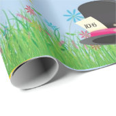 Alice im Wunderland-Geschenk-Verpackung Geschenkpapier (Rolleneckpunkt)