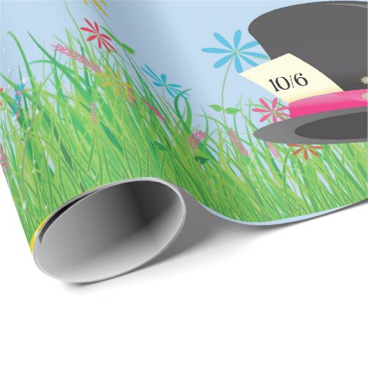 Alice im Wunderland-Geschenk-Verpackung Geschenkpapier (Rolleneckpunkt)