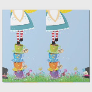 Alice im Wunderland-Geschenk-Verpackung Geschenkpapier